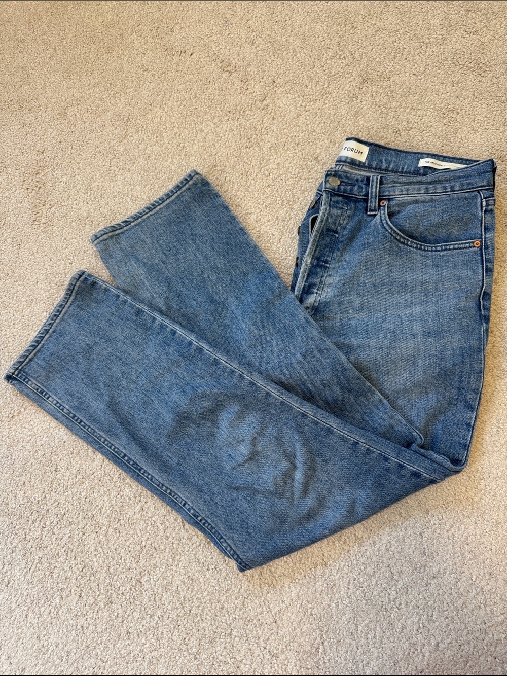 Denim Forum Arlo High-Rise Straight Classic Jeans 28" Sz30